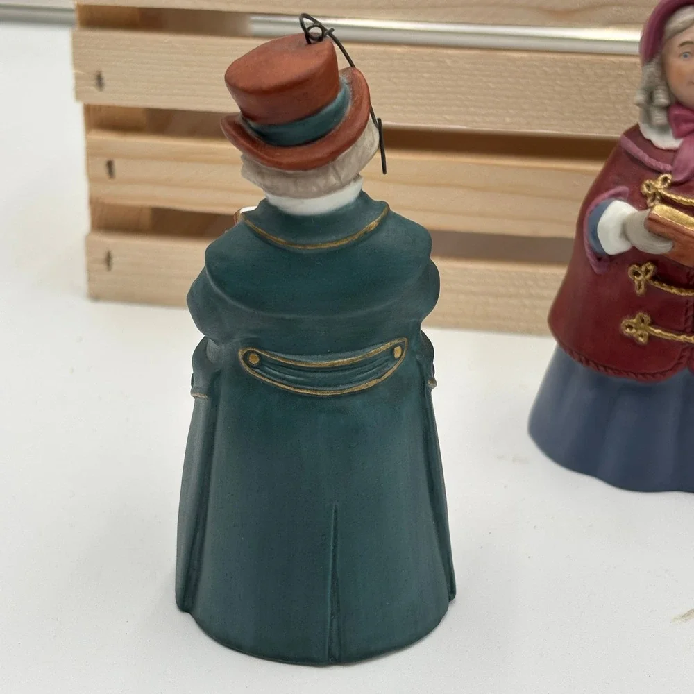 Hallmark Dickens Caroler Bell Set Mr Ashbourne Mrs Beaumont Lord‎ Chadwick 1990s